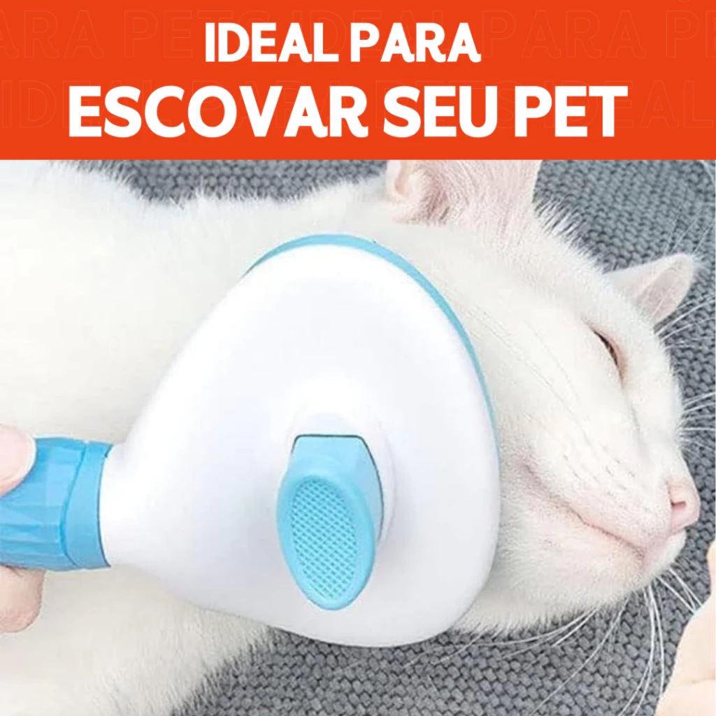 Escova Removedora Rasqueadeira Tira Pelos Mortos Pet Animais Gato BNVT